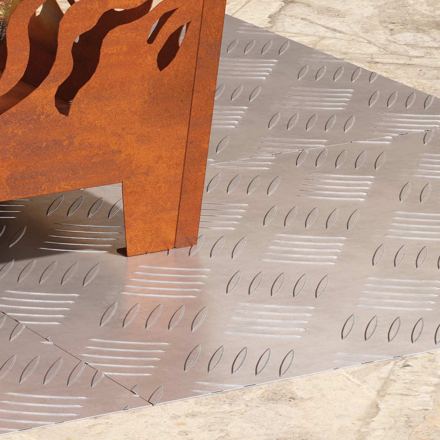 Trap Tread Rechthoekig 4 pcs Zilver 50 x 40 cm Aluminium is nu te koop bij PeponiXL, paradijselijk wonen!