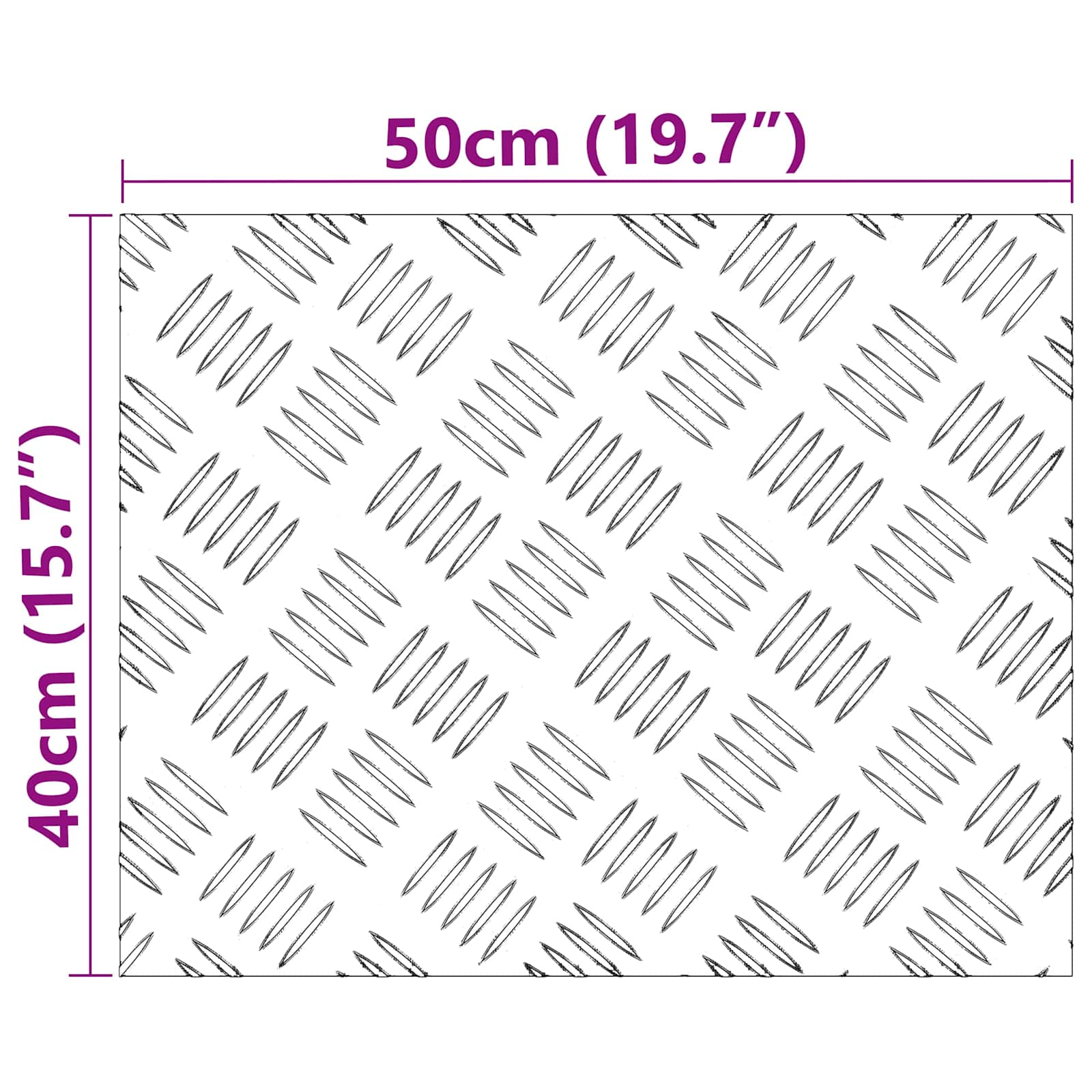 Trap Tread Rechthoekig 4 pcs Zilver 50 x 40 cm Aluminium is nu te koop bij PeponiXL, paradijselijk wonen!