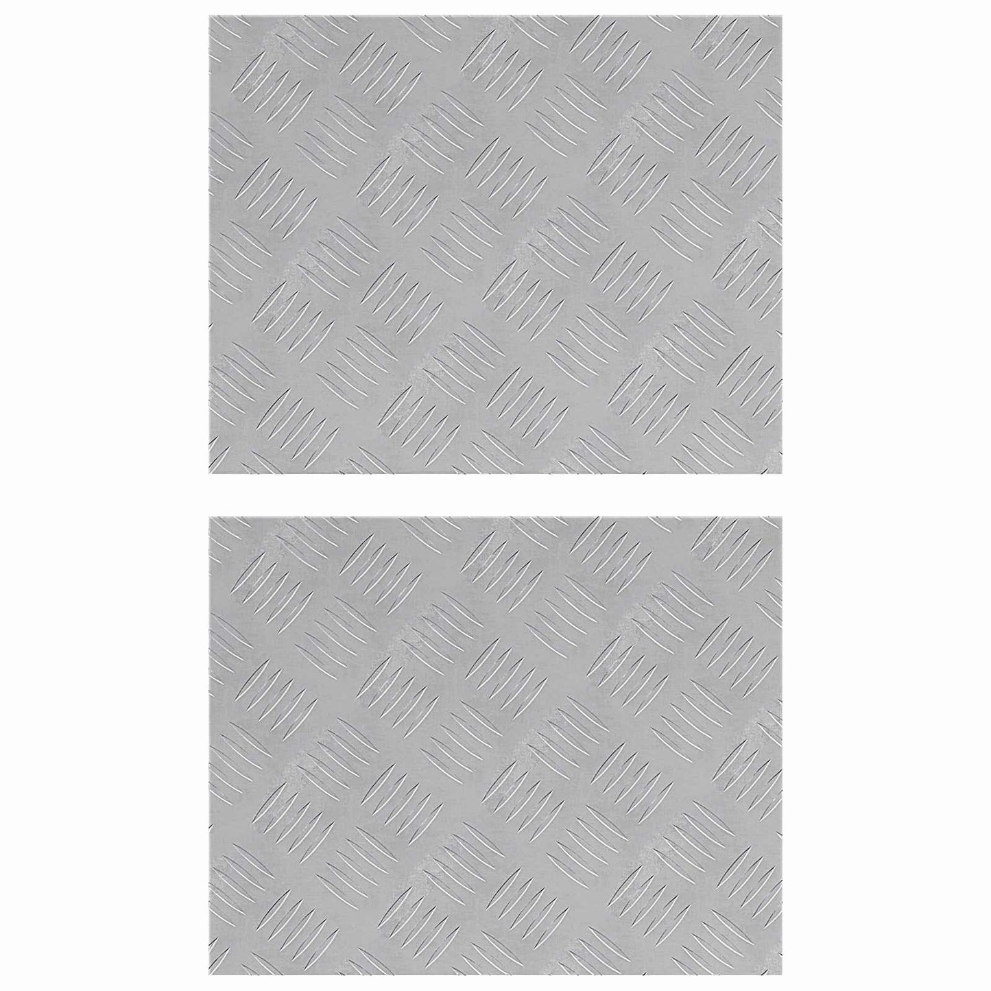 Trap Tread Rechthoekig 2 pcs Zilver 50 x 40 cm Aluminium is nu te koop bij PeponiXL, paradijselijk wonen!