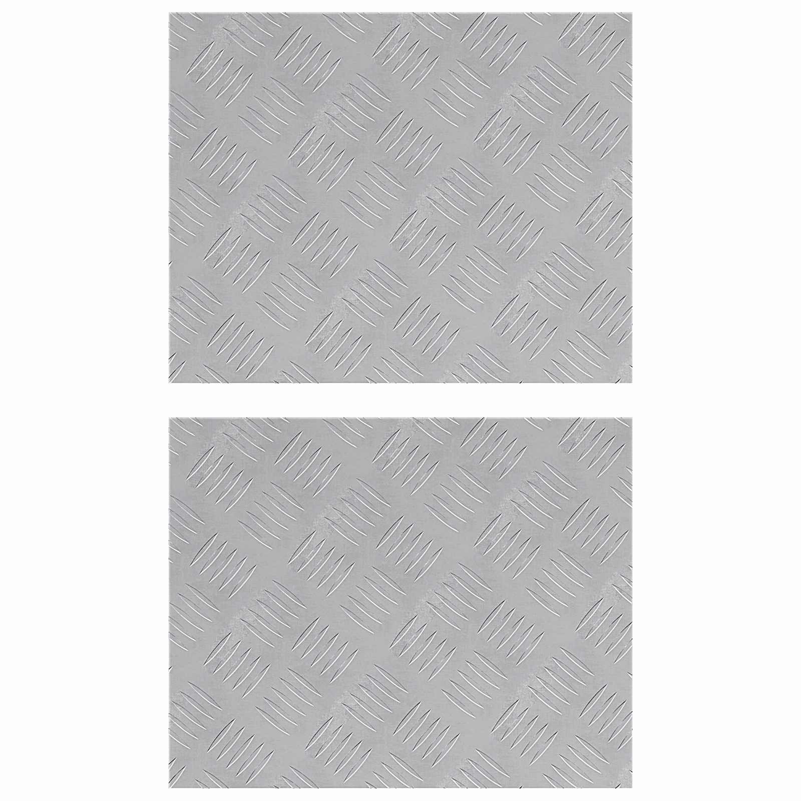 Trap Tread Rechthoekig 2 pcs Zilver 50 x 40 cm Aluminium is nu te koop bij PeponiXL, paradijselijk wonen!