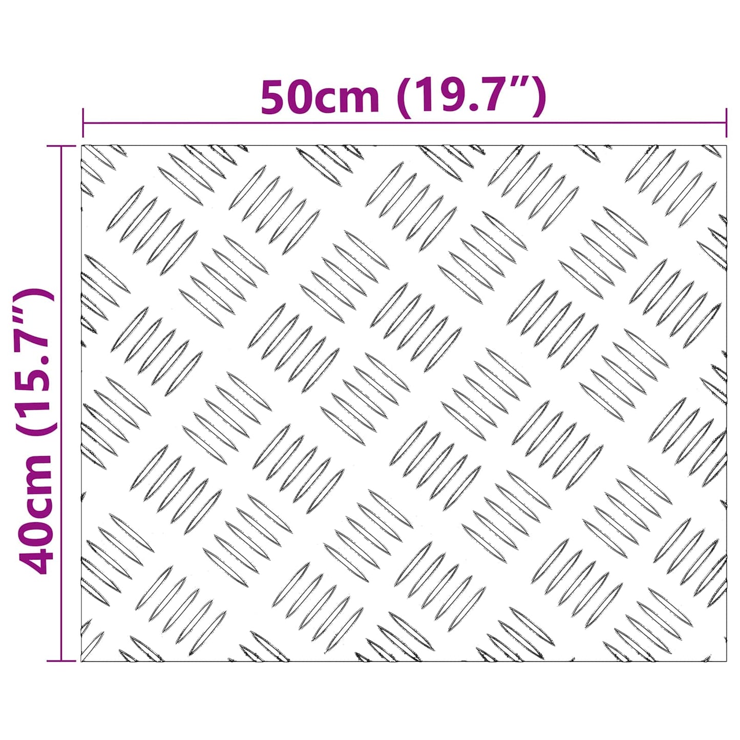 Trap Tread Rechthoekig 4 pcs Zilver 50 x 40 cm Aluminium is nu te koop bij PeponiXL, paradijselijk wonen!