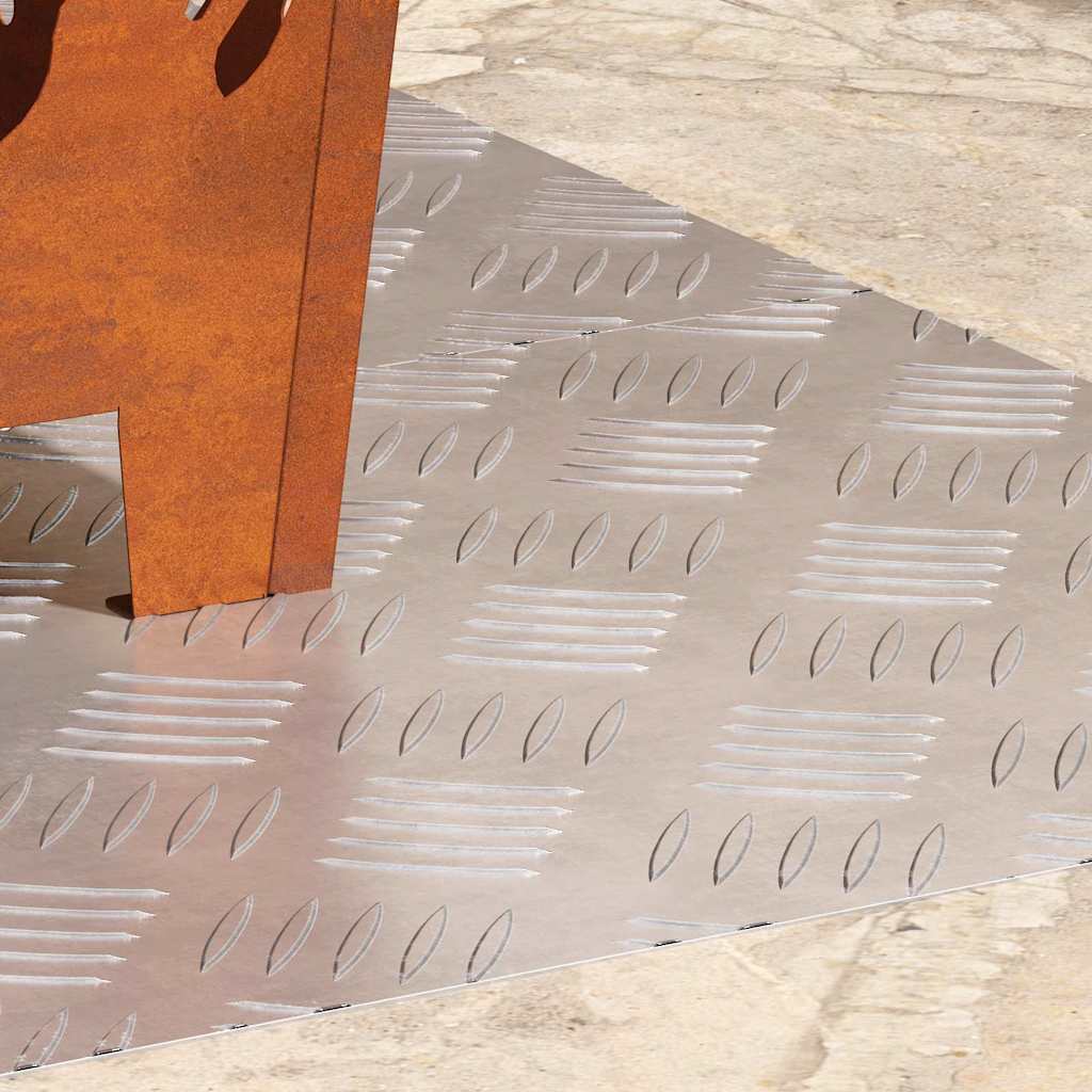 Trap Tread Rechthoekig 2 pcs Zilver 80 x 40 cm Aluminium is nu te koop bij PeponiXL, paradijselijk wonen!