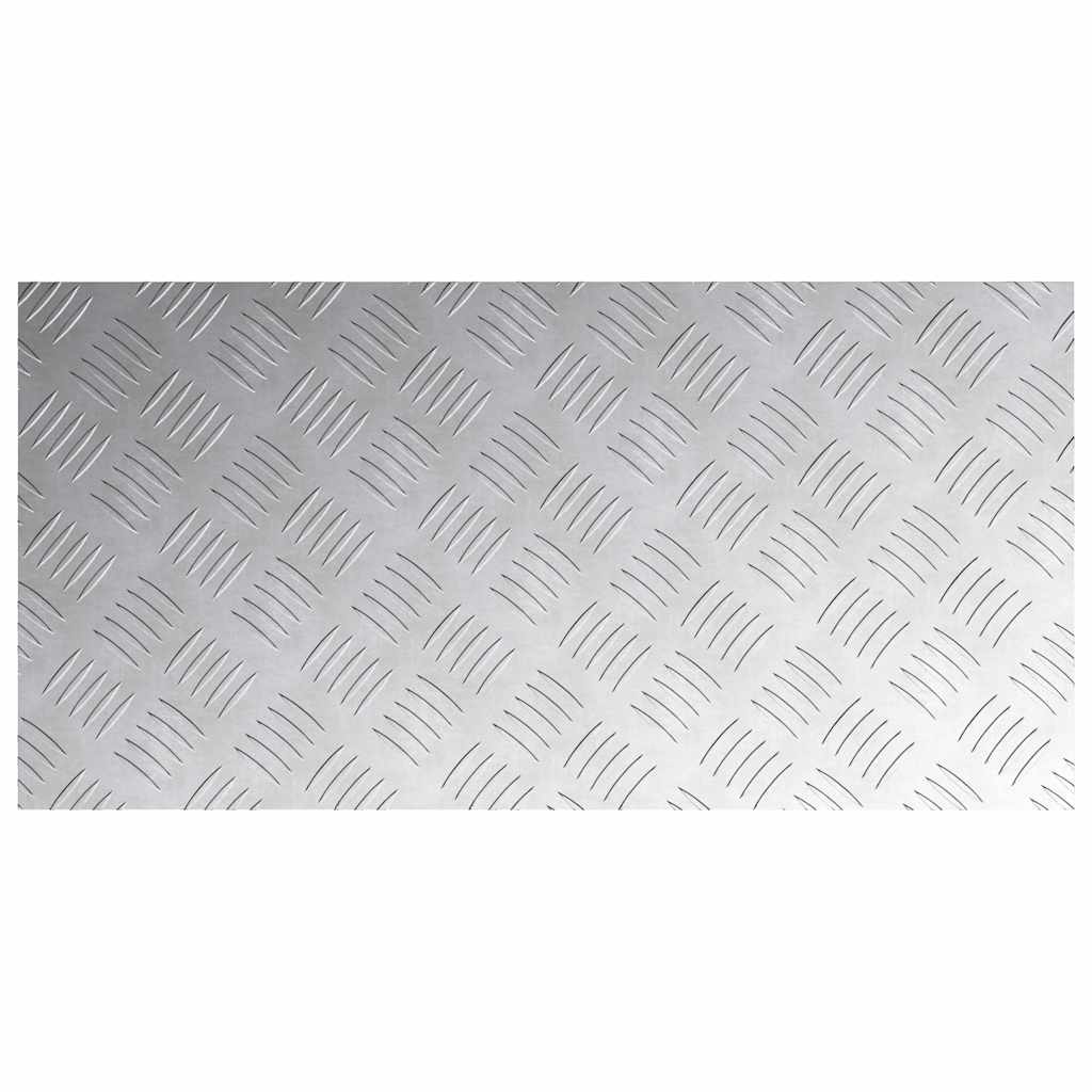 Trap Tread Rechthoekig 4 pcs Zilver 80 x 40 cm Aluminium is nu te koop bij PeponiXL, paradijselijk wonen!