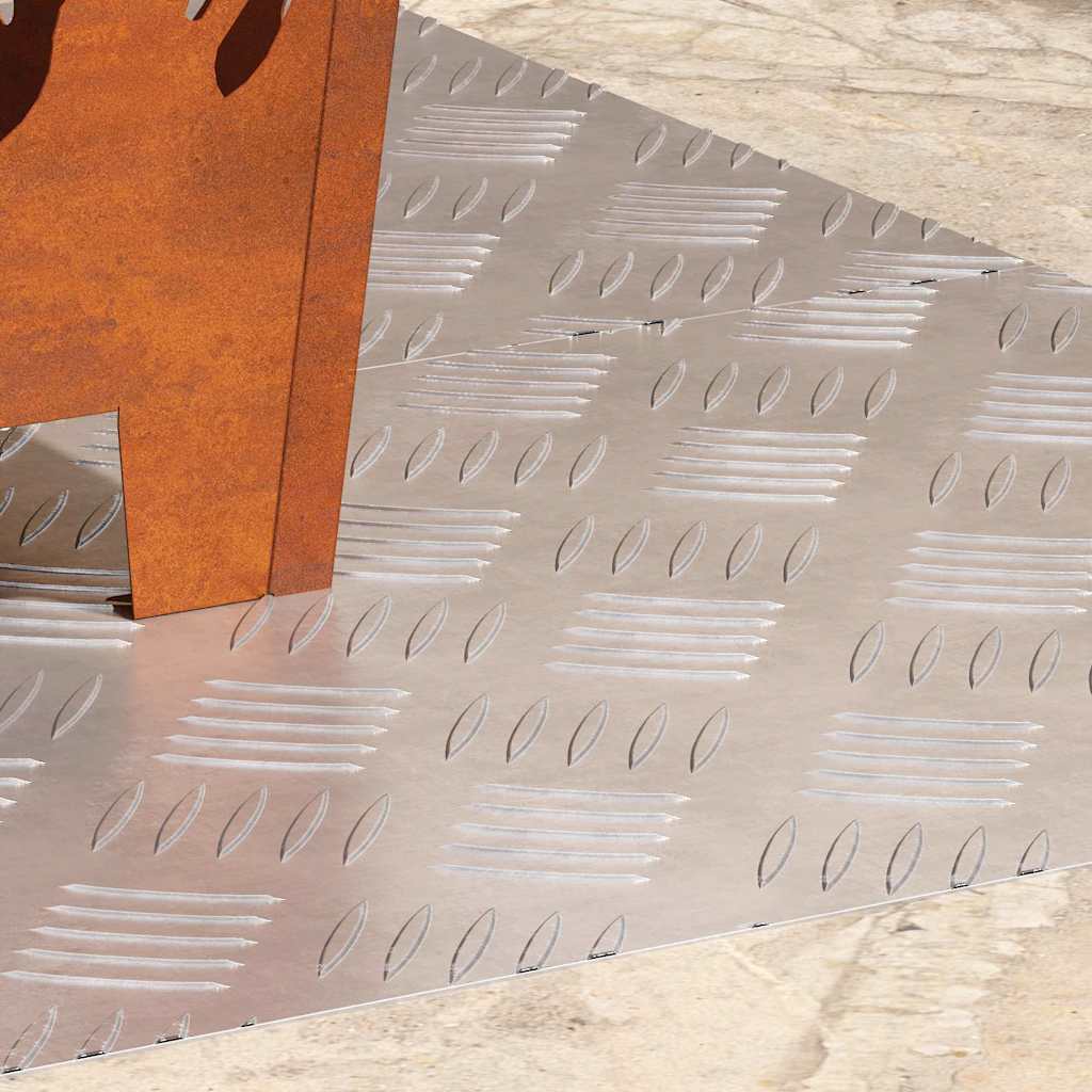 Trap Tread Rechthoekig 2 pcs Zilver 90 x 40 cm Aluminium is nu te koop bij PeponiXL, paradijselijk wonen!