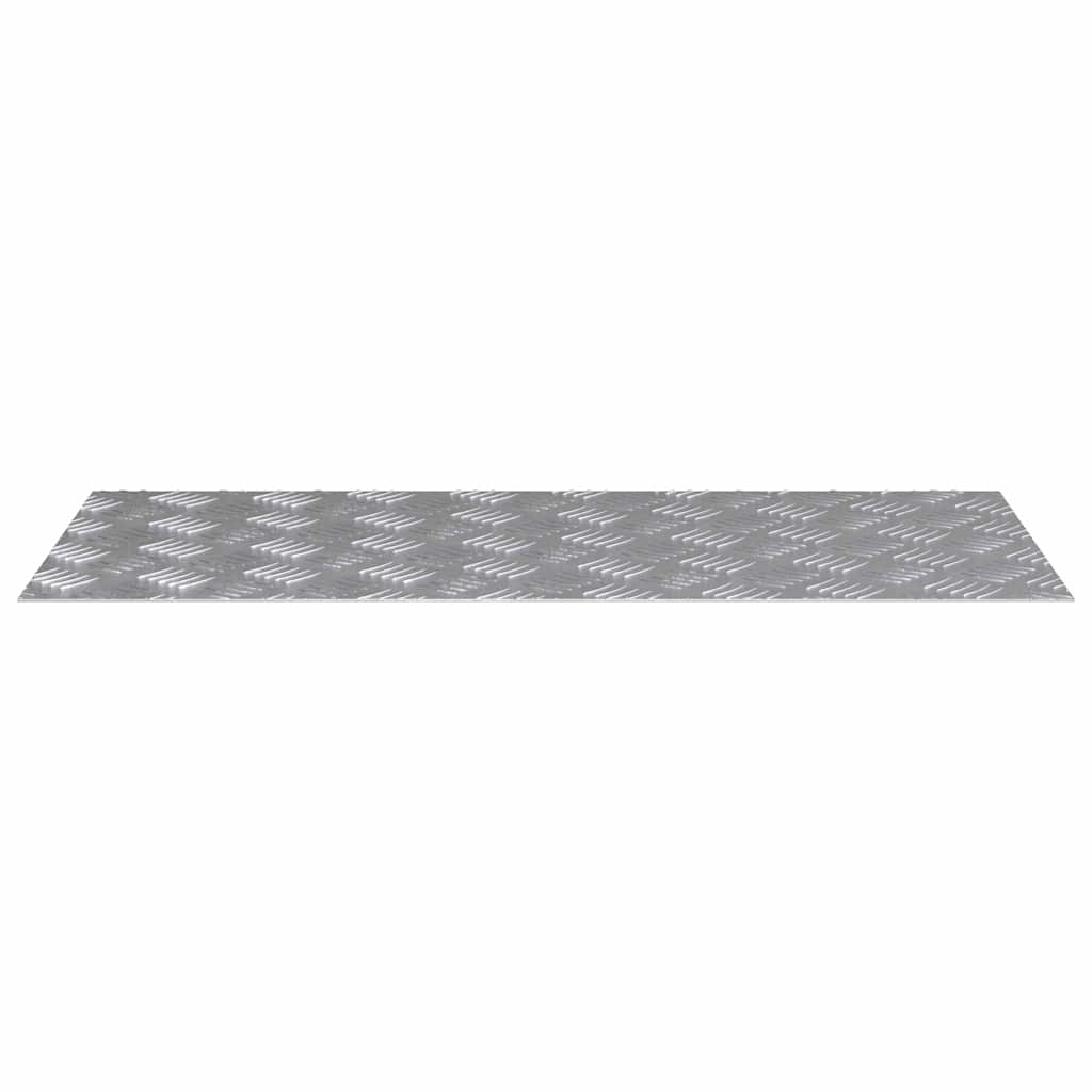 Trap Tread Rechthoekig 4 pcs Zilver 90 x 40 cm Aluminium is nu te koop bij PeponiXL, paradijselijk wonen!