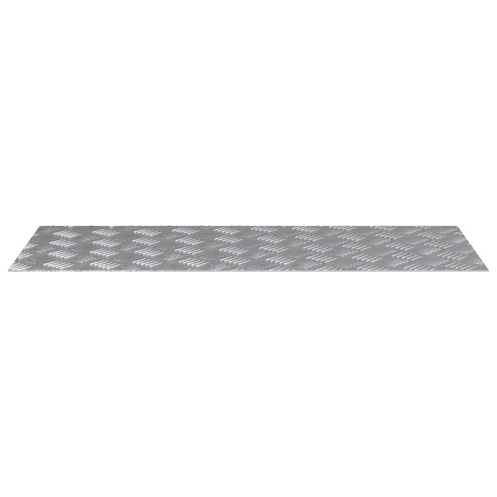 Trap Tread Rechthoekig 4 pcs Zilver 100 x 40 cm Aluminium is nu te koop bij PeponiXL, paradijselijk wonen!