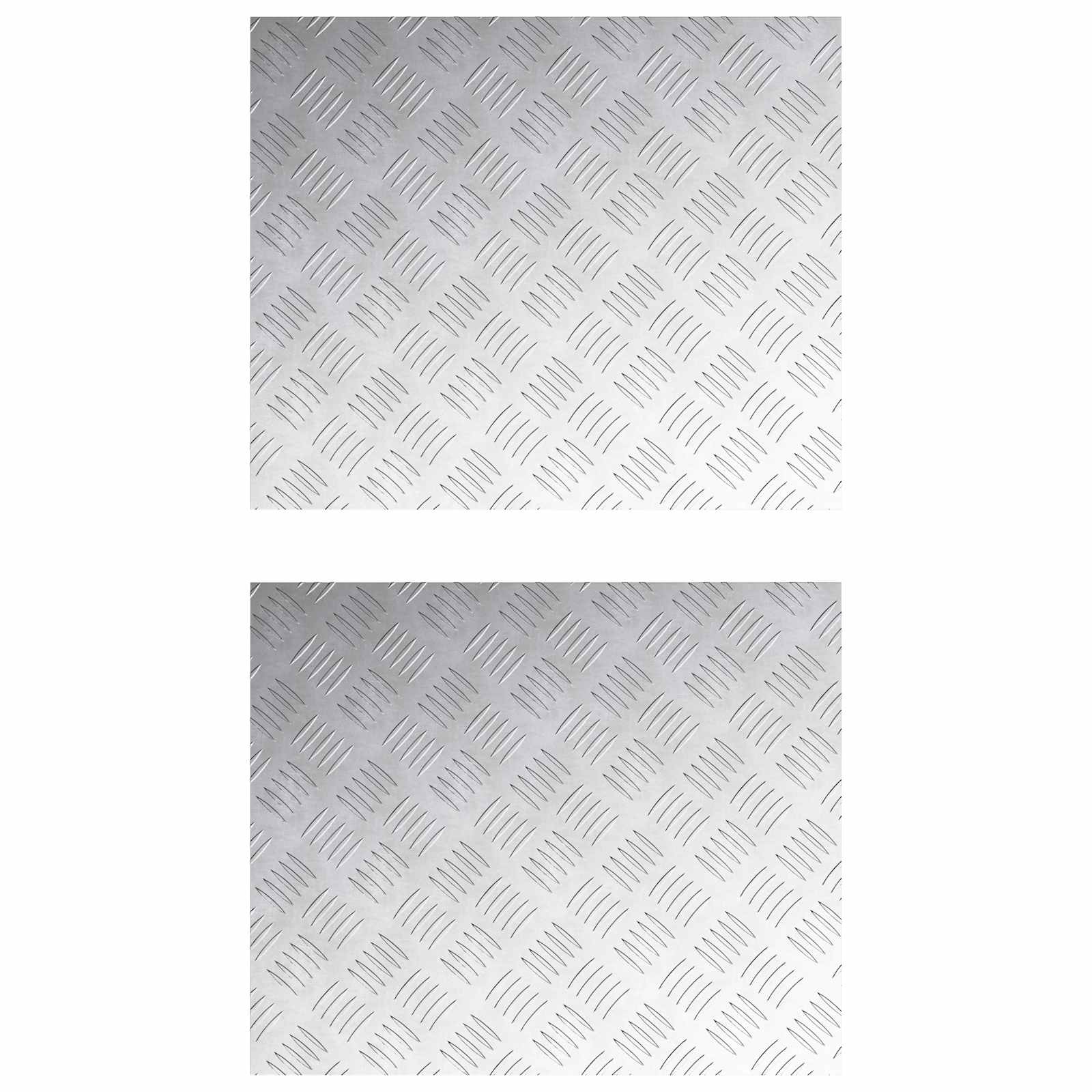 Trap Tread Rechthoekig 2 pcs Zilver 60 x 50 cm Aluminium is nu te koop bij PeponiXL, paradijselijk wonen!
