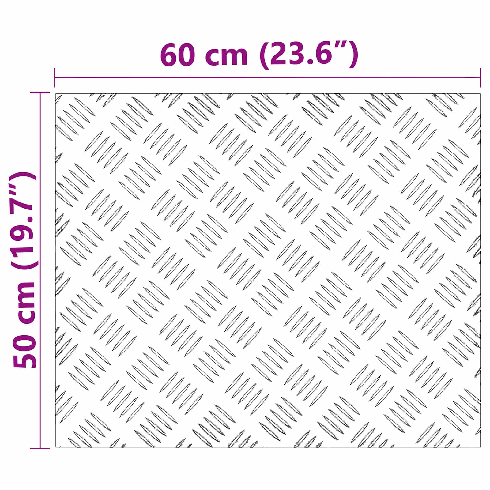 Trap Tread Rechthoekig 4 pcs Zilver 60 x 50 cm Aluminium is nu te koop bij PeponiXL, paradijselijk wonen!