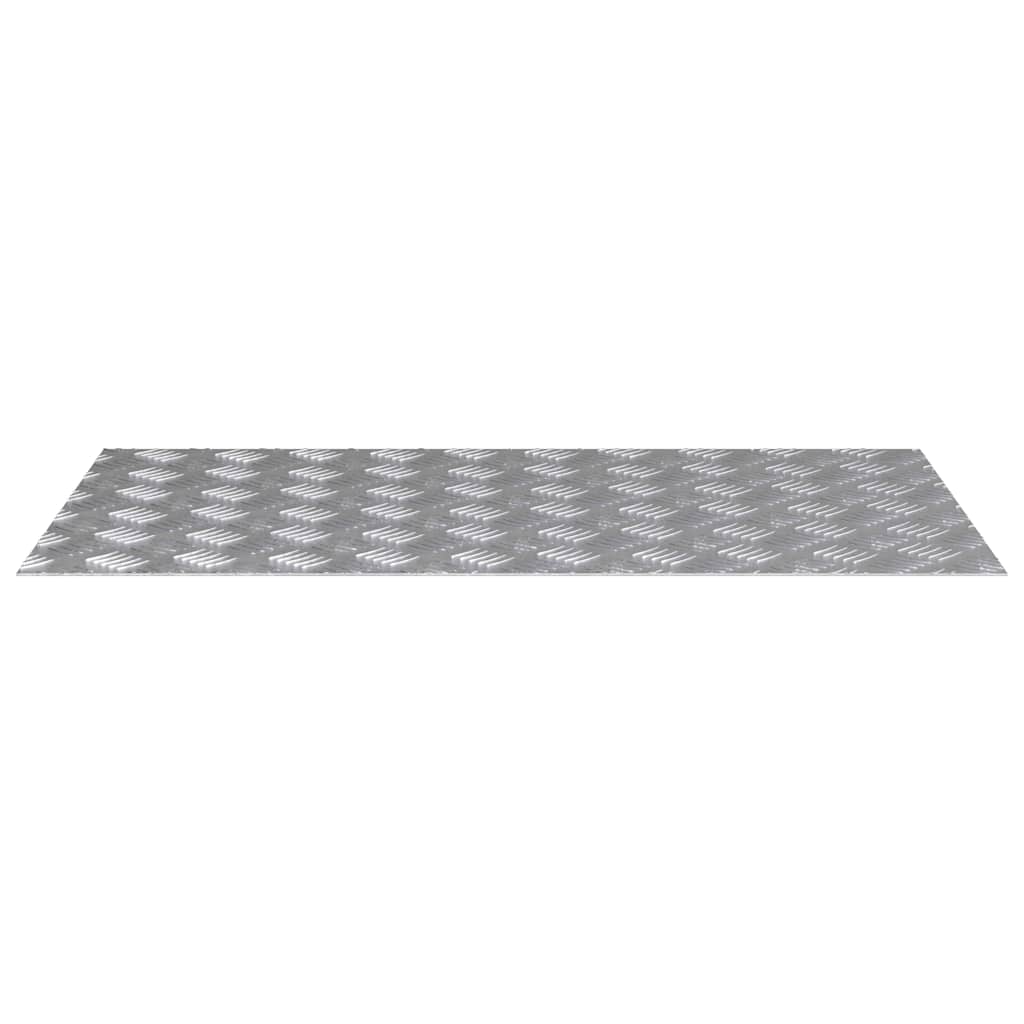 Trap Tread Rechthoekig 4 pcs Zilver 90 x 50 cm Aluminium is nu te koop bij PeponiXL, paradijselijk wonen!