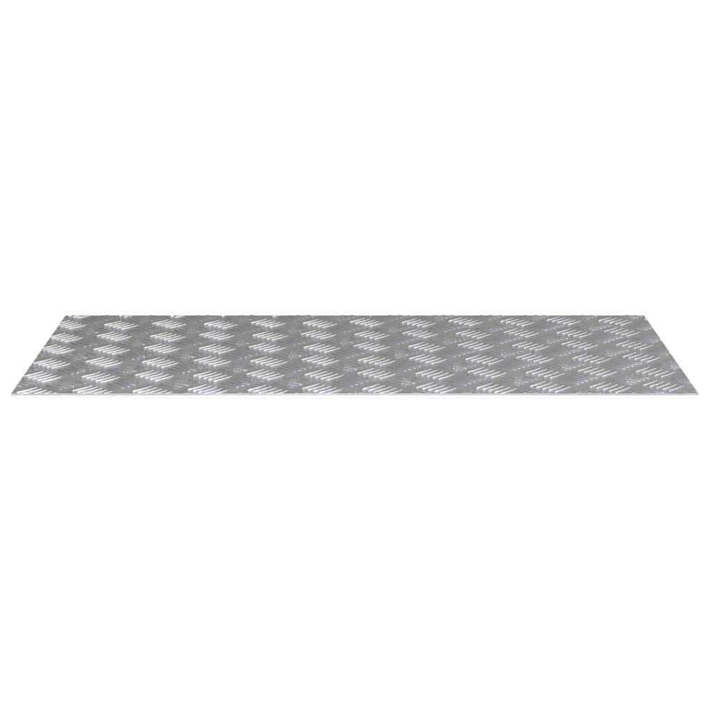 Trap Tread Rechthoekig 4 pcs Zilver 100 x 50 cm Aluminium is nu te koop bij PeponiXL, paradijselijk wonen!