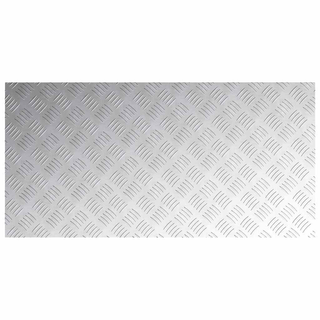 Trap Tread Rechthoekig 4 pcs Zilver 100 x 50 cm Aluminium is nu te koop bij PeponiXL, paradijselijk wonen!