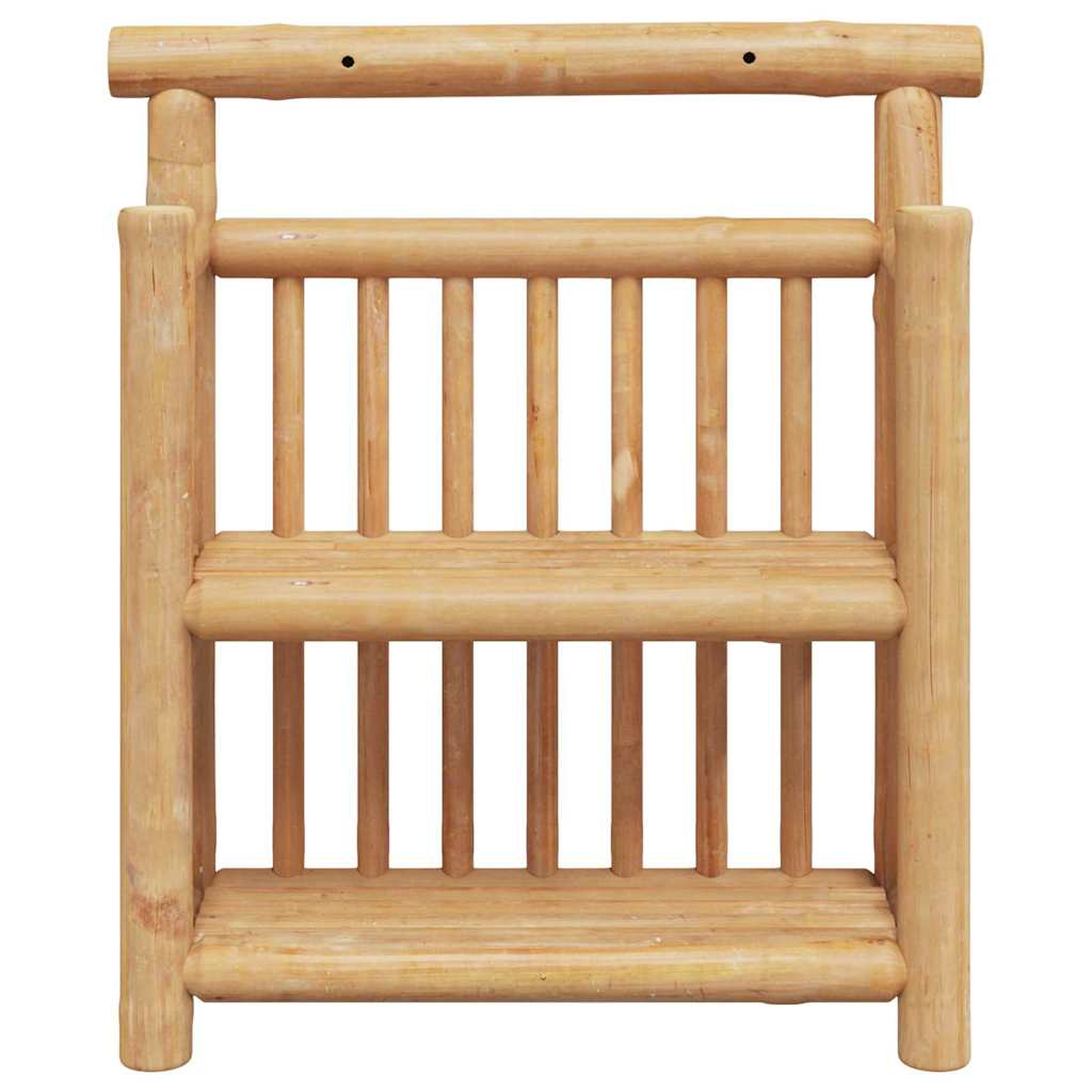 Wandplank met plank met opslag Naturel 40 x 13 x 44 cm Bamboe is nu te koop bij PeponiXL, paradijselijk wonen!