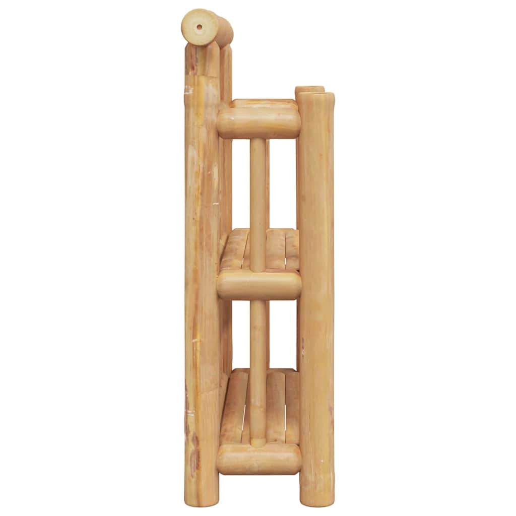 Wandplank met plank met opslag Naturel 40 x 13 x 44 cm Bamboe is nu te koop bij PeponiXL, paradijselijk wonen!