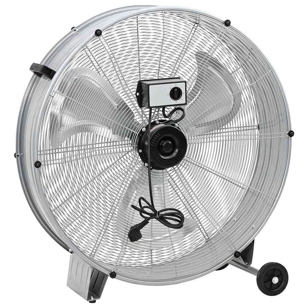 Trommelventilator met wiel Zilver 79 x 37 x 82 cm Aluminium is nu te koop bij PeponiXL, paradijselijk wonen!