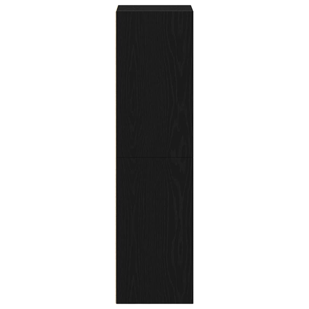 Boekenkast Zwart Eiken 36x30x114 cm Bewerkt Hout is nu te koop bij PeponiXL, paradijselijk wonen!