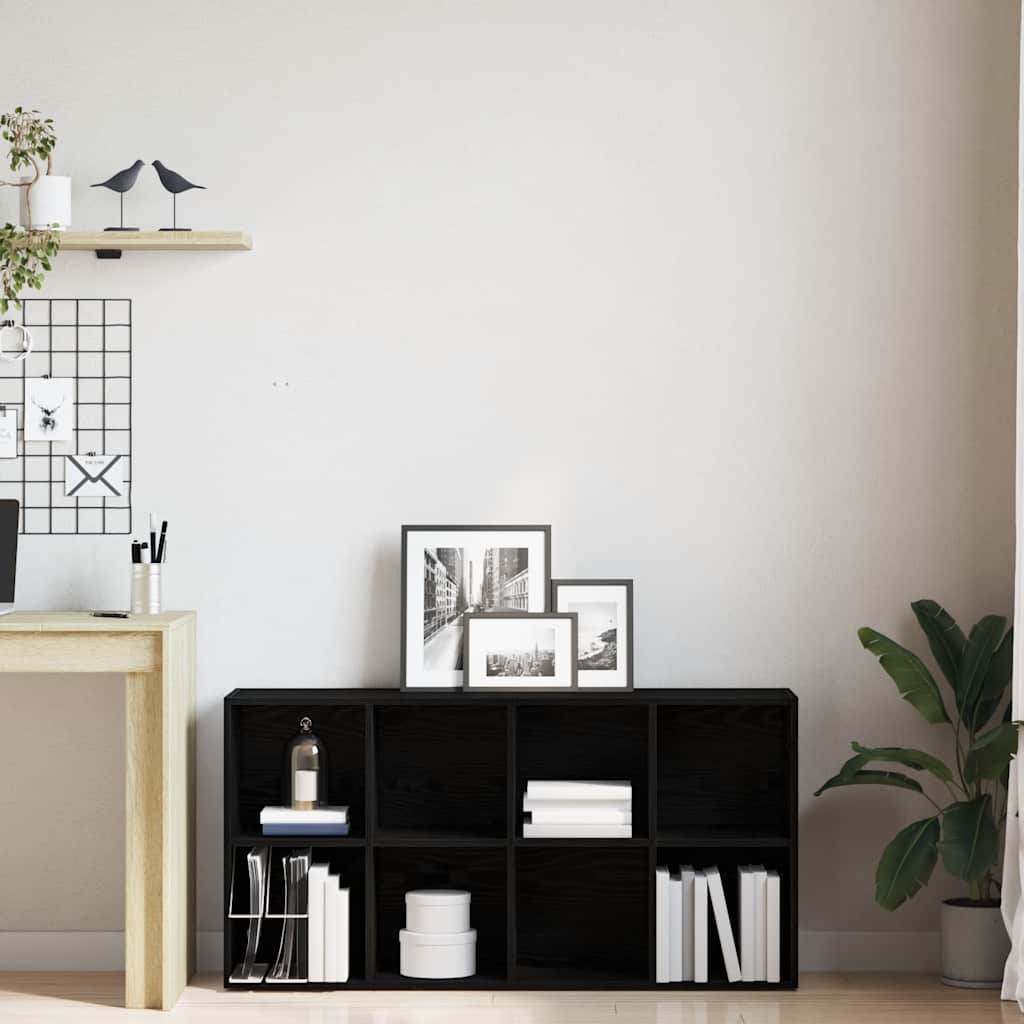 Boekenkast Zwart Eiken 66x30x130 cm Engineered Wood is nu te koop bij PeponiXL, paradijselijk wonen!