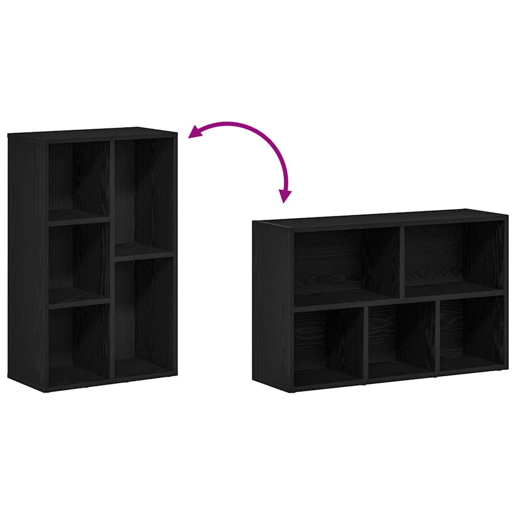 Boekenkast Zwart Eiken 50x25x80 cm Engineered Wood is nu te koop bij PeponiXL, paradijselijk wonen!