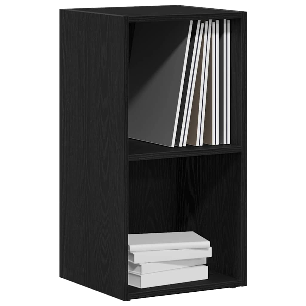 LP Opbergbox 71x34x36 cm spaanplaat zwart eikenkleurig is nu te koop bij PeponiXL, paradijselijk wonen!