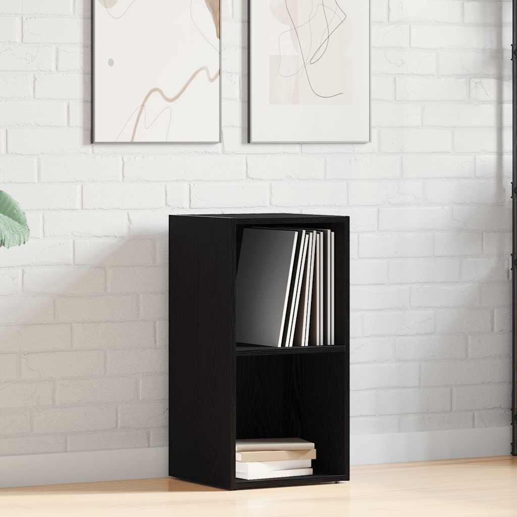 LP Opbergbox 71x34x36 cm spaanplaat zwart eikenkleurig is nu te koop bij PeponiXL, paradijselijk wonen!