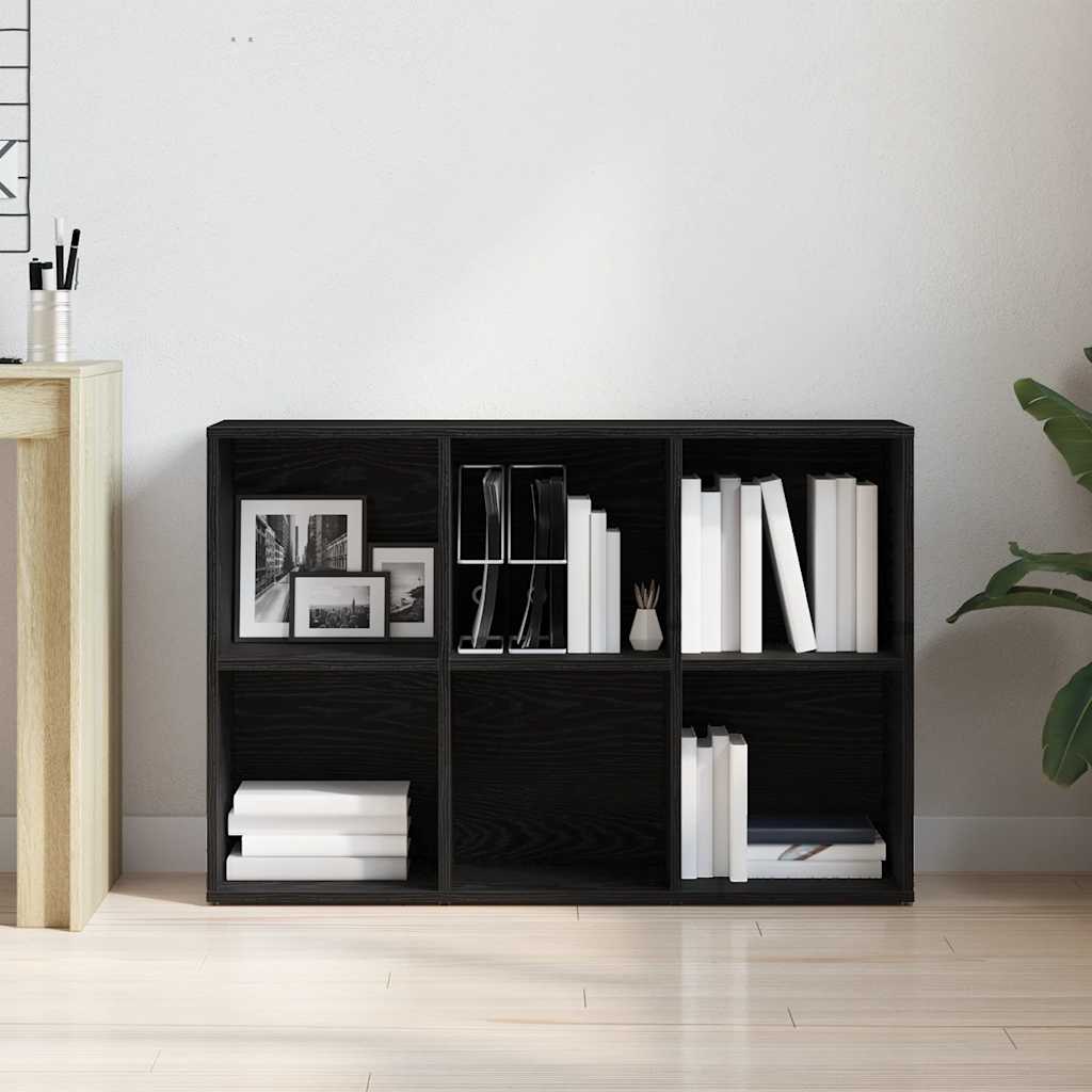 Boekenkast Zwart Eiken 66x30x98 cm Engineered Wood is nu te koop bij PeponiXL, paradijselijk wonen!