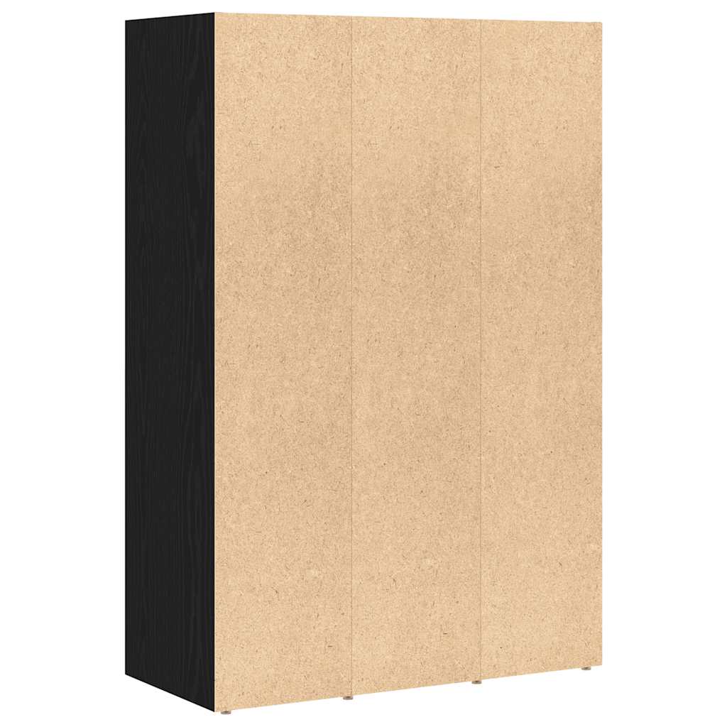 Boekenkast Zwart Eiken 66x30x98 cm Engineered Wood is nu te koop bij PeponiXL, paradijselijk wonen!