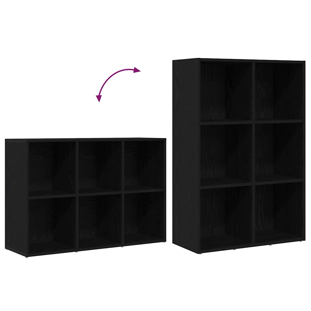 Boekenkast Zwart Eiken 66x30x98 cm Engineered Wood is nu te koop bij PeponiXL, paradijselijk wonen!