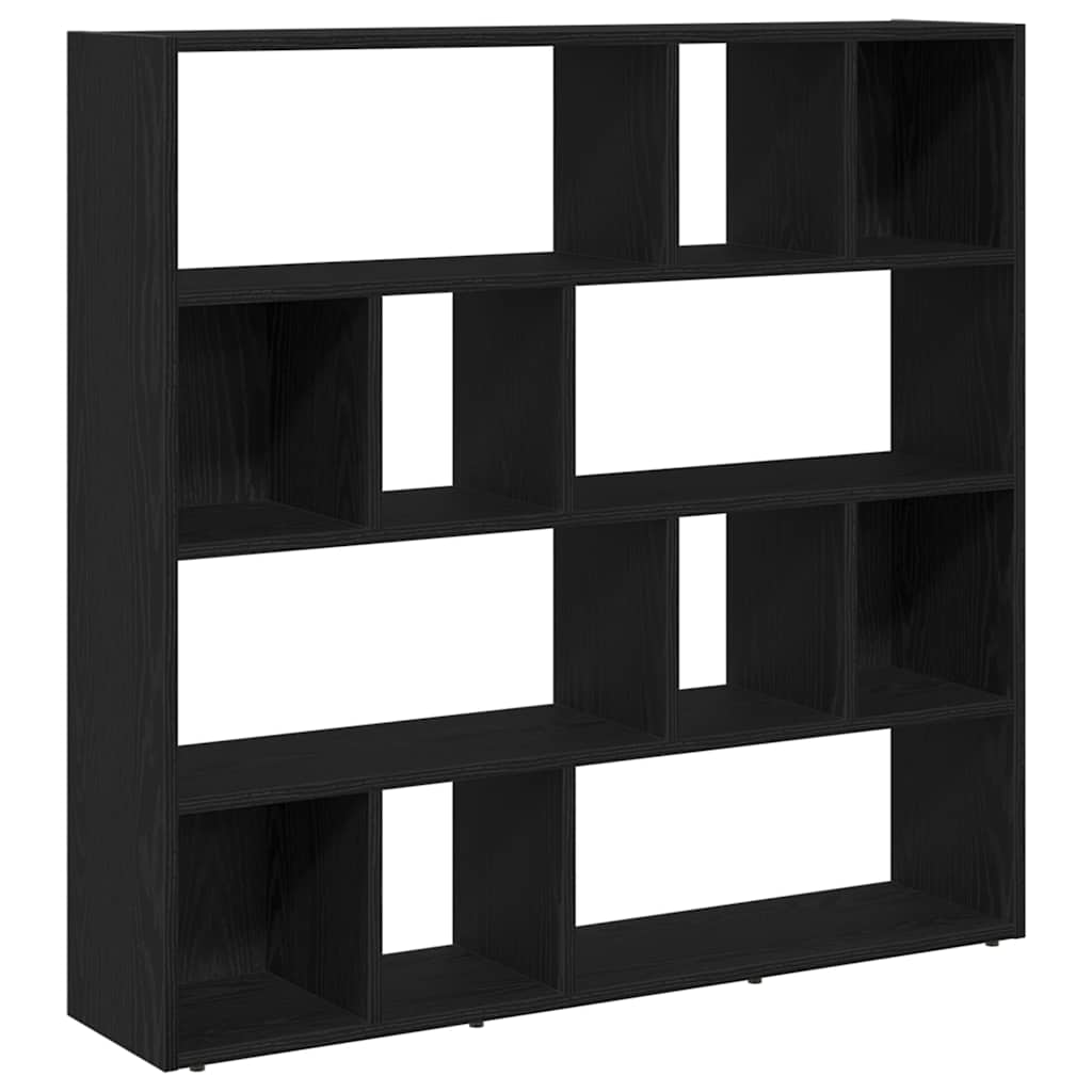 Boekenkast/kamerverdeler zwart eiken 105x24x102 cm is nu te koop bij PeponiXL, paradijselijk wonen!