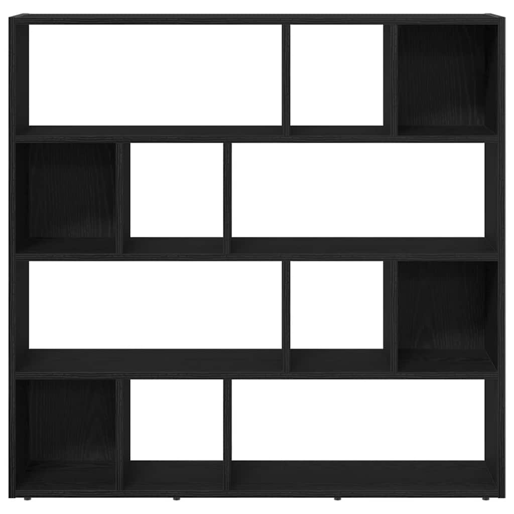 Boekenkast/kamerverdeler zwart eiken 105x24x102 cm is nu te koop bij PeponiXL, paradijselijk wonen!