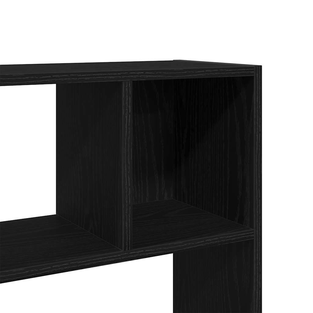 Boekenkast/kamerverdeler zwart eiken 105x24x102 cm is nu te koop bij PeponiXL, paradijselijk wonen!