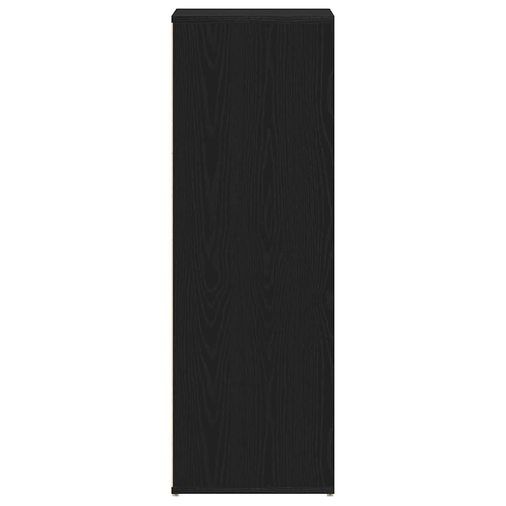 Schoenenrek 54x34x100,5 cm spaanplaat zwart eikenkleurig is nu te koop bij PeponiXL, paradijselijk wonen!