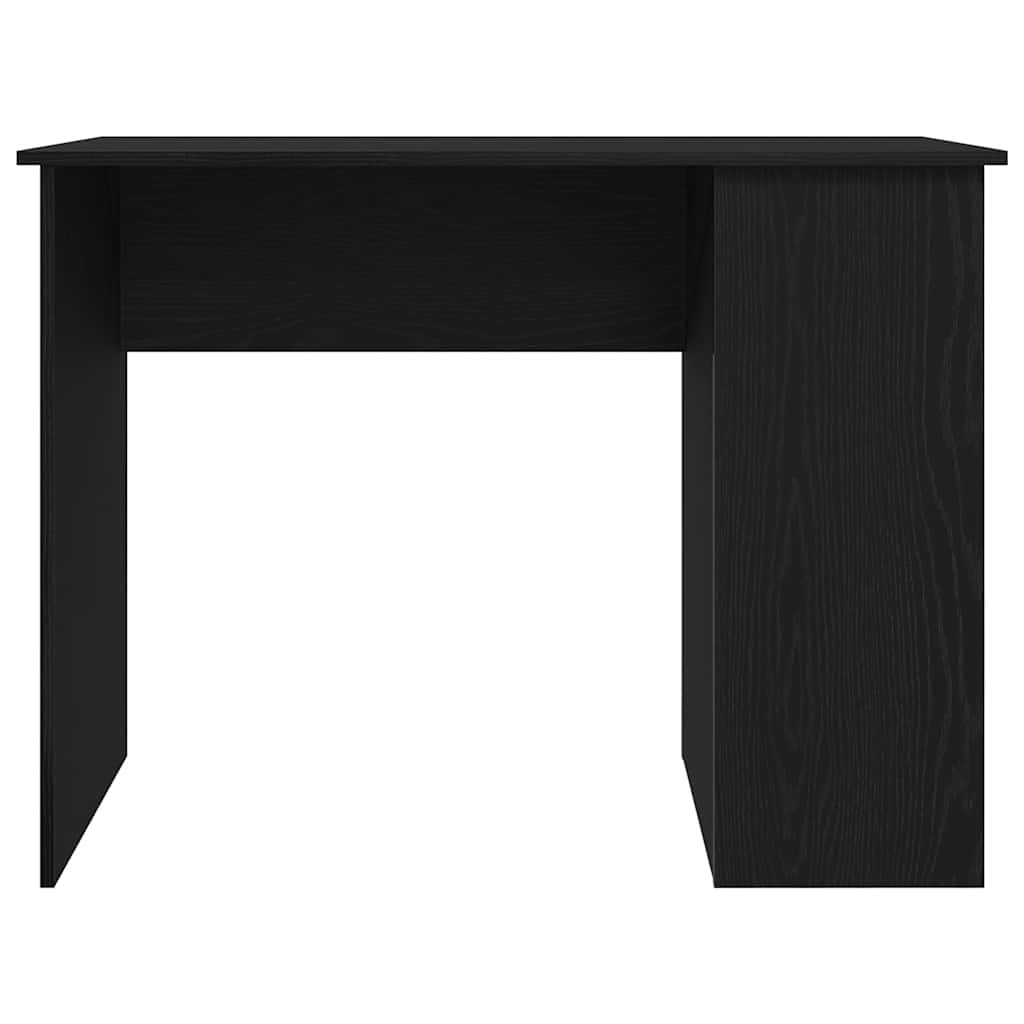 Bureau Zwart Eiken 100x55x75 cm Bewerkt Hout is nu te koop bij PeponiXL, paradijselijk wonen!