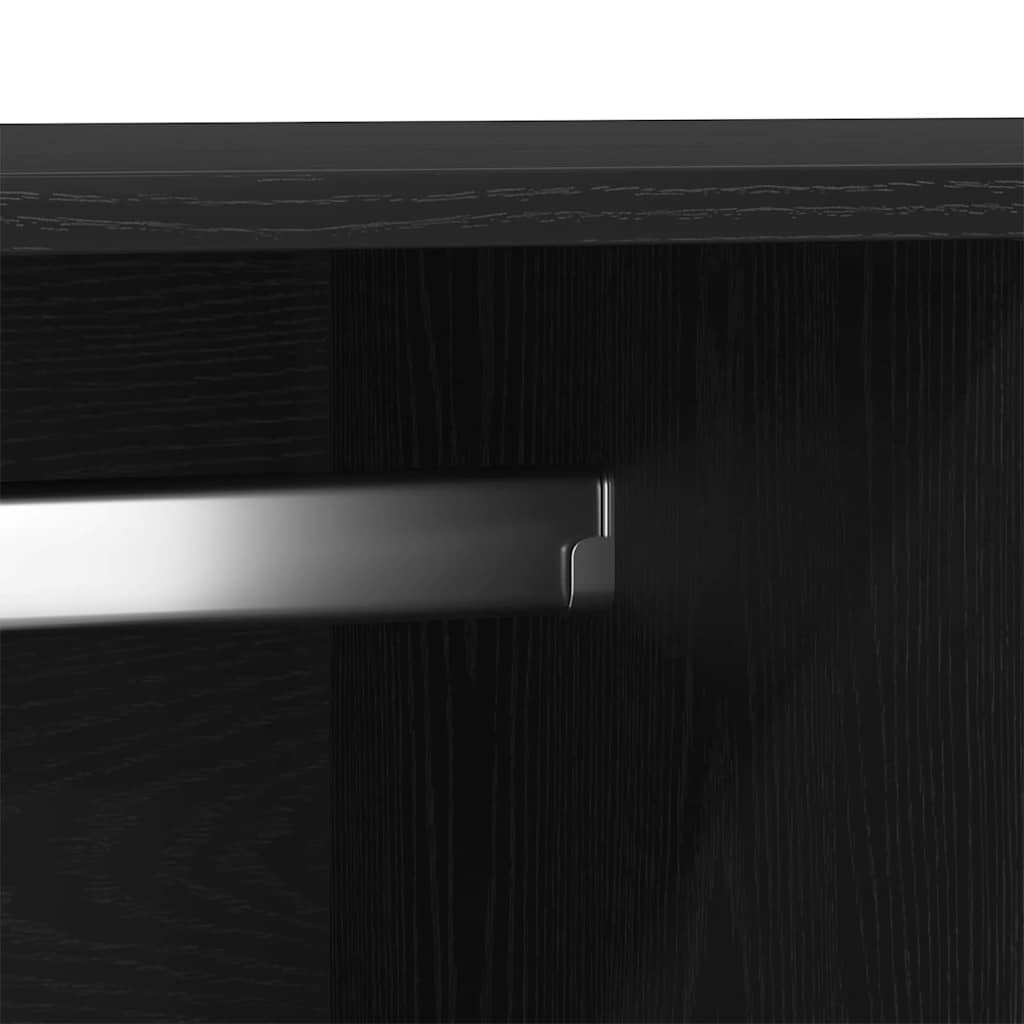 Kledingkast met lade Zwart Eiken 80 x 52 x 180 cm Bewerkt hout is nu te koop bij PeponiXL, paradijselijk wonen!