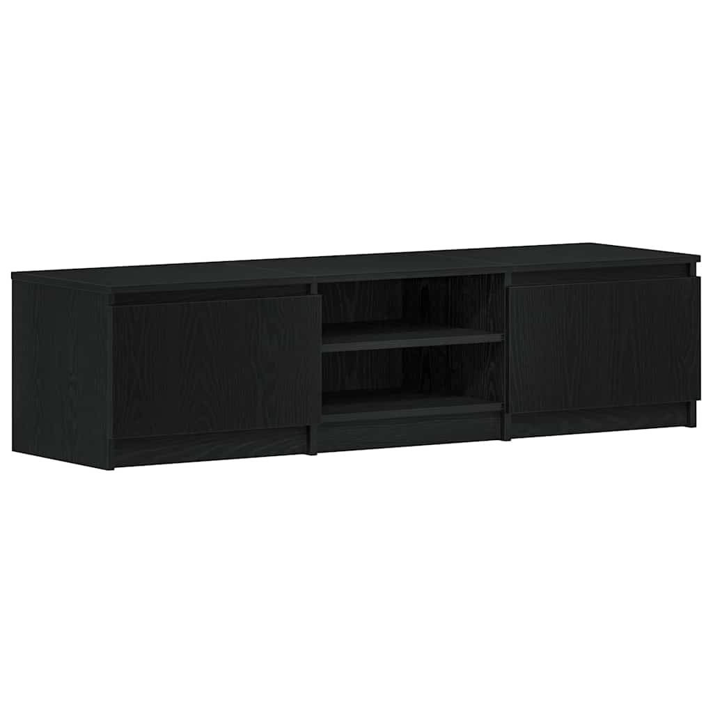 TV-meubel Zwart Eiken 140x40x36 cm Bewerkt Hout is nu te koop bij PeponiXL, paradijselijk wonen!