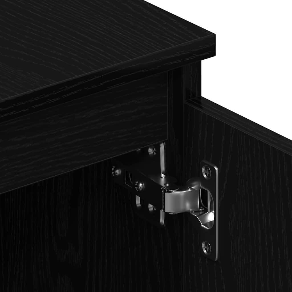 TV-meubel Zwart Eiken 140x40x36 cm Bewerkt Hout is nu te koop bij PeponiXL, paradijselijk wonen!