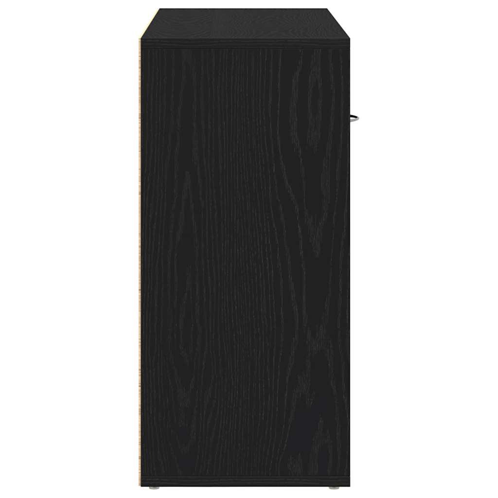 Dressoir 88x30x64 cm bewerkt hout zwart eikenkleurig is nu te koop bij PeponiXL, paradijselijk wonen!