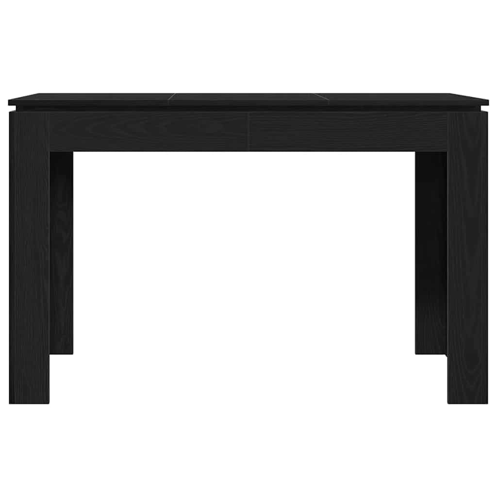 Eettafel Zwart Eiken 120x60x76 cm Bewerkt Hout is nu te koop bij PeponiXL, paradijselijk wonen!