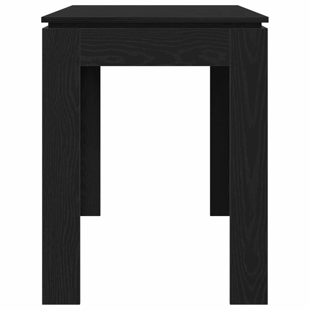 Eettafel Zwart Eiken 120x60x76 cm Bewerkt Hout is nu te koop bij PeponiXL, paradijselijk wonen!