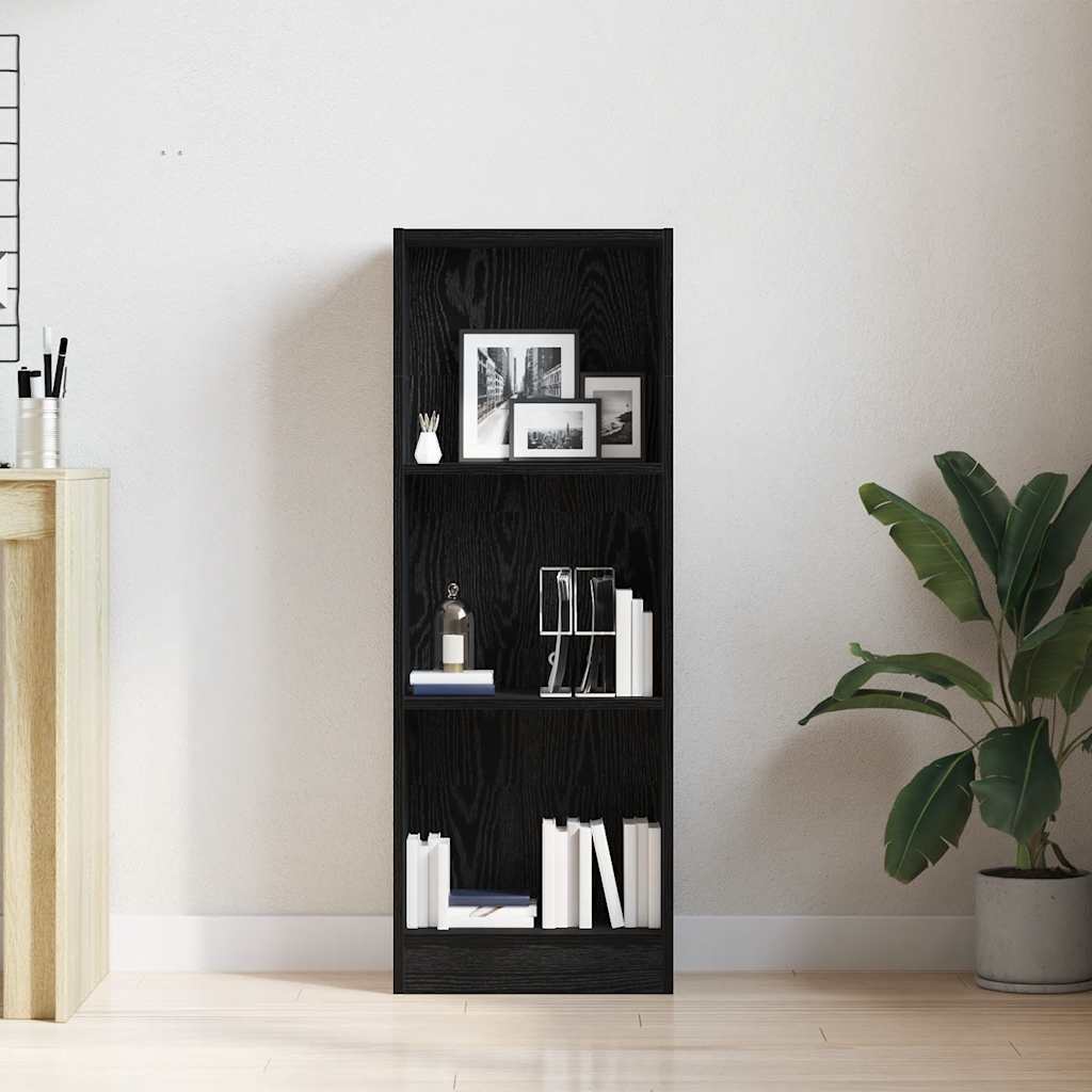 Boekenkast Zwart Eiken 40x24x109 cm Engineered Wood is nu te koop bij PeponiXL, paradijselijk wonen!