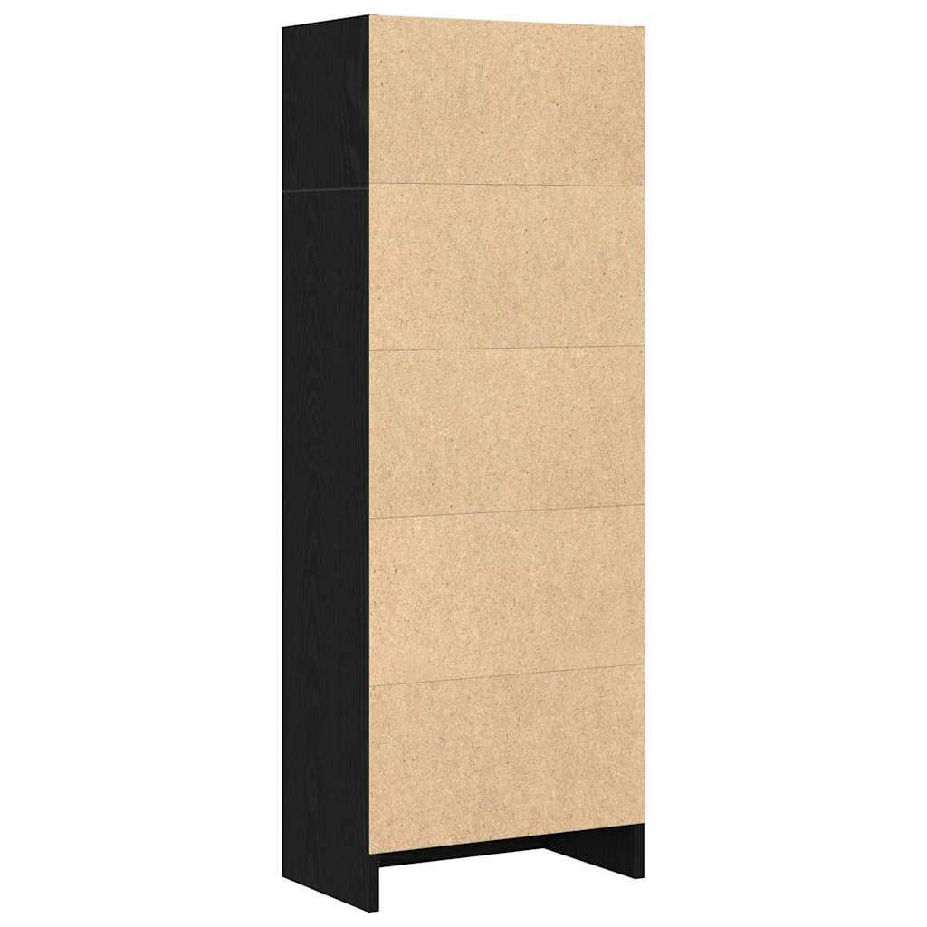 Boekenkast Zwart Eiken 40x24x109 cm Engineered Wood is nu te koop bij PeponiXL, paradijselijk wonen!