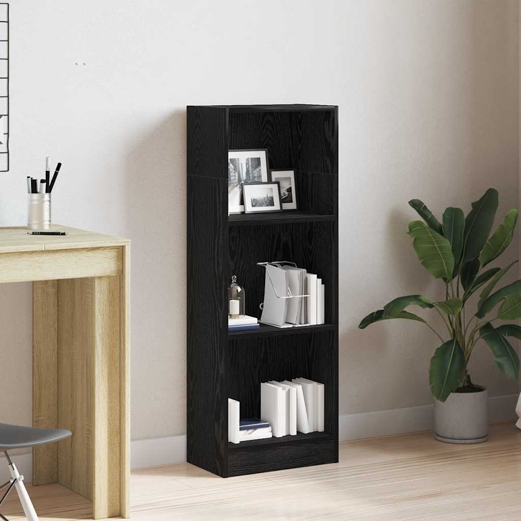 Boekenkast Zwart Eiken 40x24x109 cm Engineered Wood is nu te koop bij PeponiXL, paradijselijk wonen!