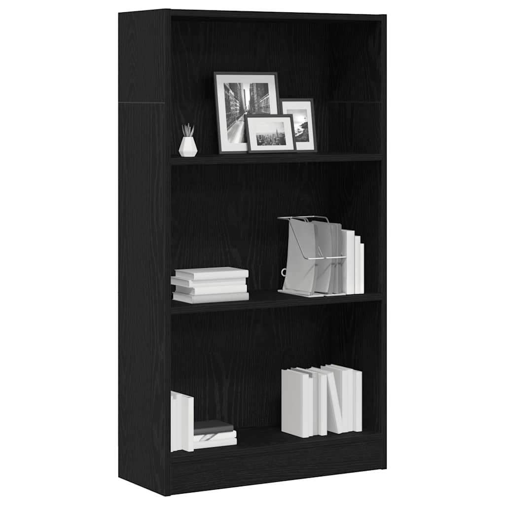 Boekenkast Zwart Eiken 60x24x109 cm Engineered Wood is nu te koop bij PeponiXL, paradijselijk wonen!