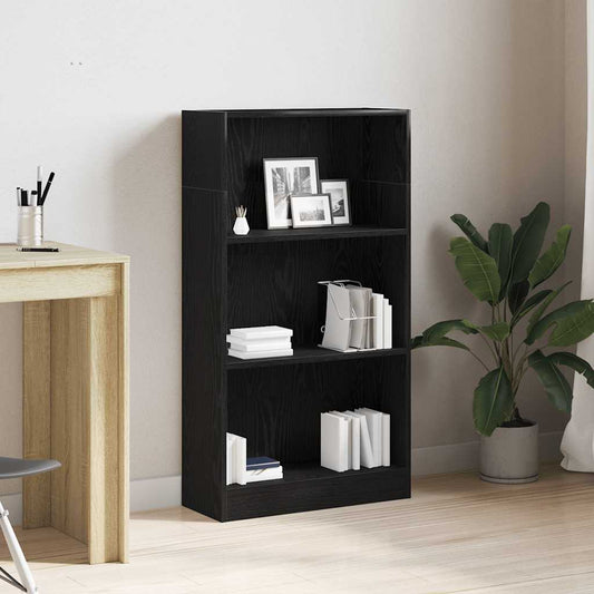 Boekenkast Zwart Eiken 60x24x109 cm Engineered Wood is nu te koop bij PeponiXL, paradijselijk wonen!