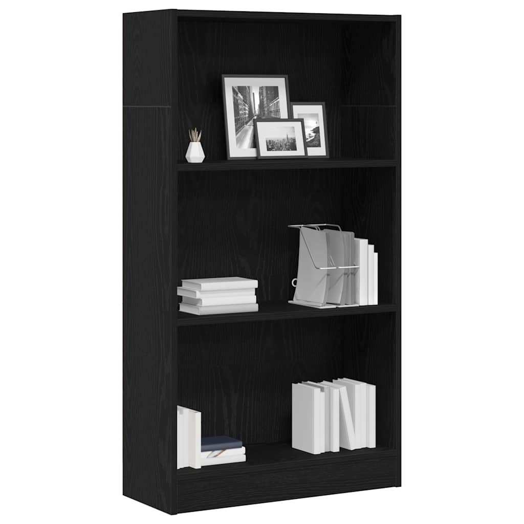 Boekenkast Zwart Eiken 60x24x109 cm Engineered Wood is nu te koop bij PeponiXL, paradijselijk wonen!