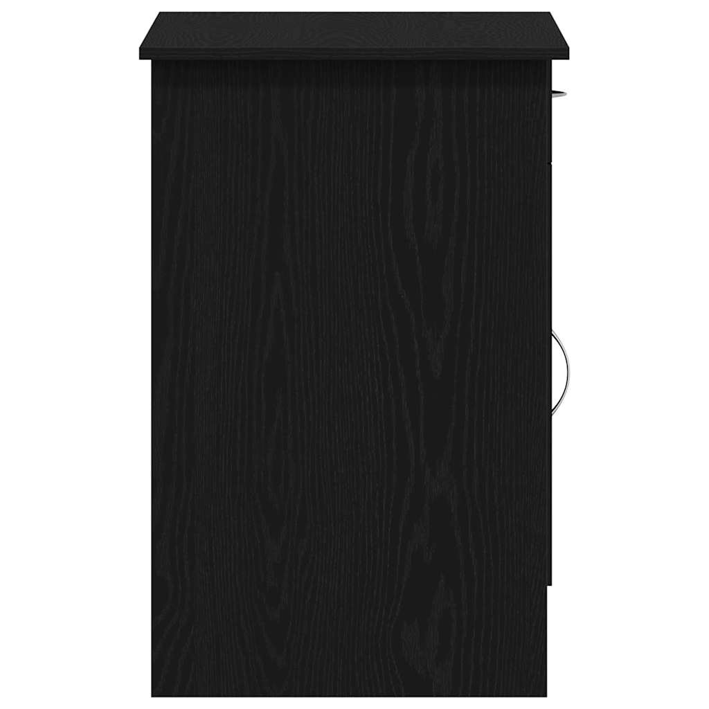 Bureau met lade Zwart Eiken 100 x 50 x 76 cm Bewerkt hout is nu te koop bij PeponiXL, paradijselijk wonen!