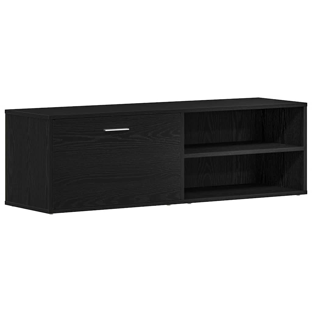 TV-meubel Zwart Eiken 120x34x37 cm Bewerkt Hout is nu te koop bij PeponiXL, paradijselijk wonen!