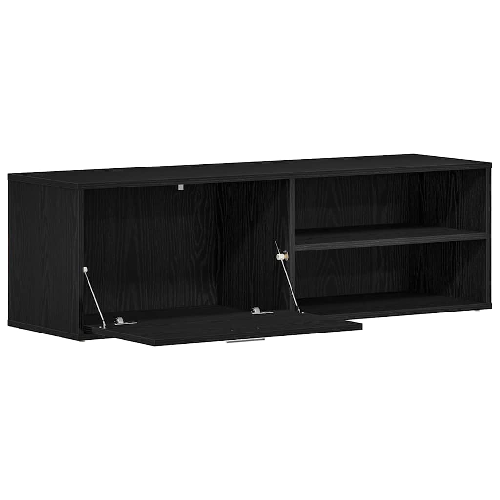 TV-meubel Zwart Eiken 120x34x37 cm Bewerkt Hout is nu te koop bij PeponiXL, paradijselijk wonen!