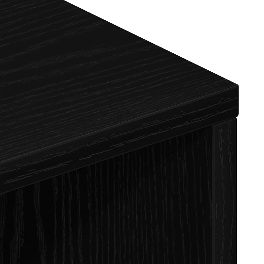 TV-meubel Zwart Eiken 120x34x37 cm Bewerkt Hout is nu te koop bij PeponiXL, paradijselijk wonen!