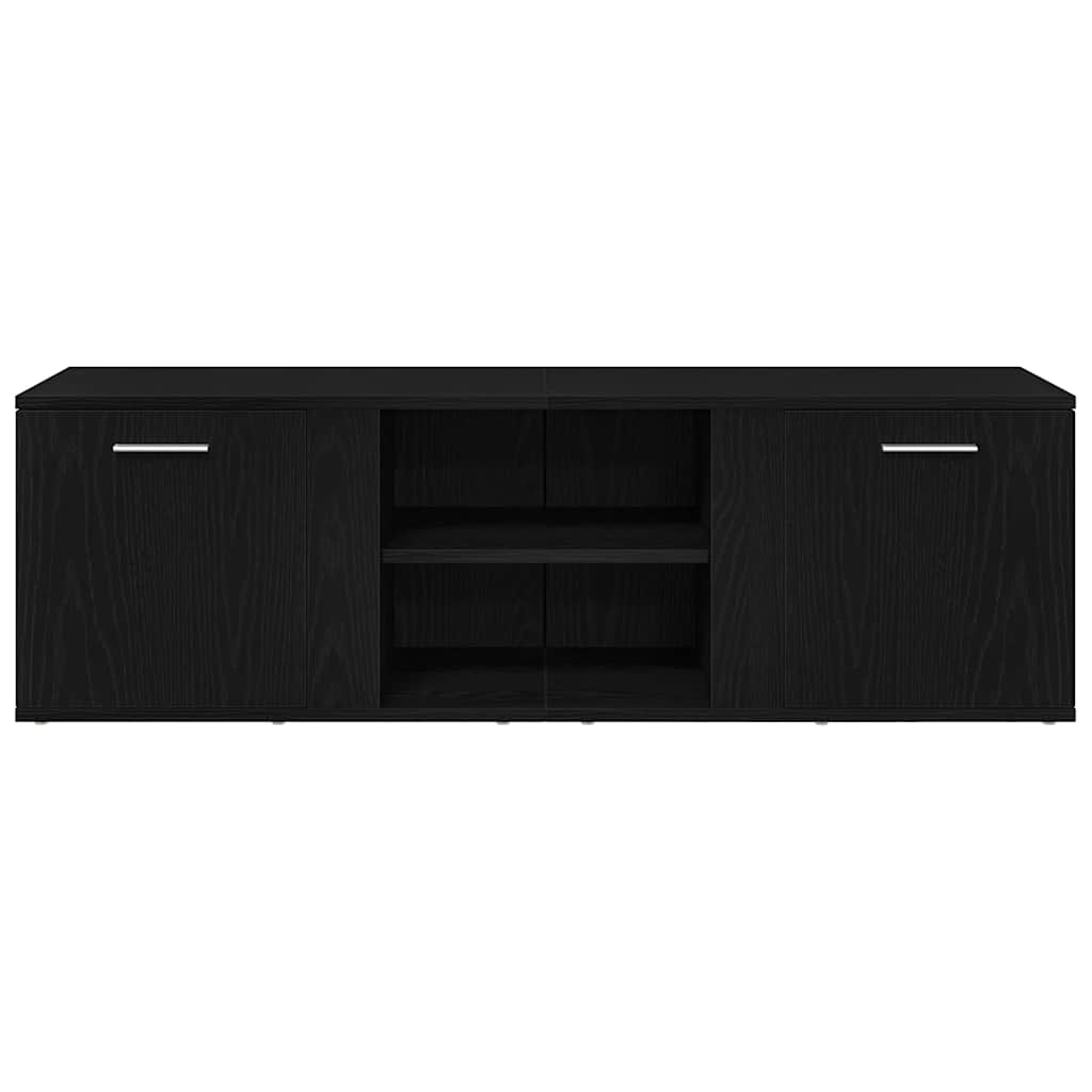 TV-meubel Zwart Eiken 120x34x37 cm Bewerkt Hout is nu te koop bij PeponiXL, paradijselijk wonen!