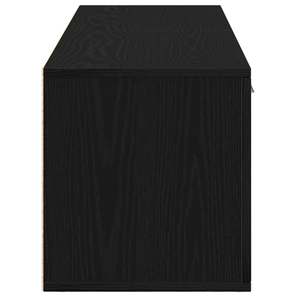TV-meubel Zwart Eiken 120x34x37 cm Bewerkt Hout is nu te koop bij PeponiXL, paradijselijk wonen!