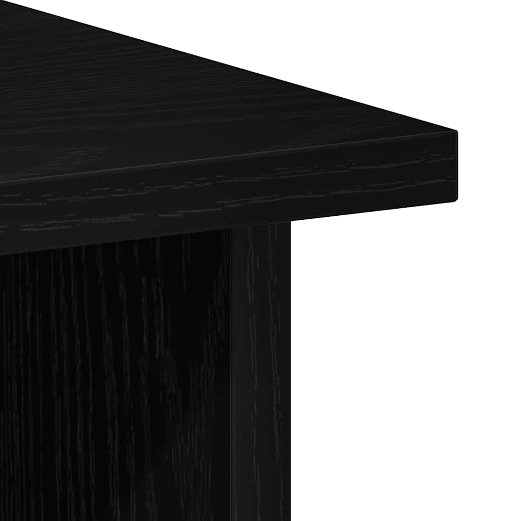 Bureau 90x50x74 cm bewerkt hout zwart eikenkleur is nu te koop bij PeponiXL, paradijselijk wonen!